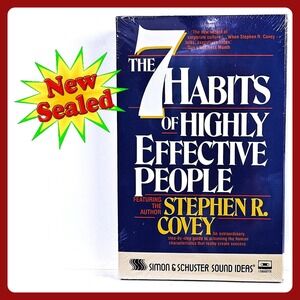 Stephen R Covey 7 Habits Of‎ Highly Effective People Audio Cassette 1989 New